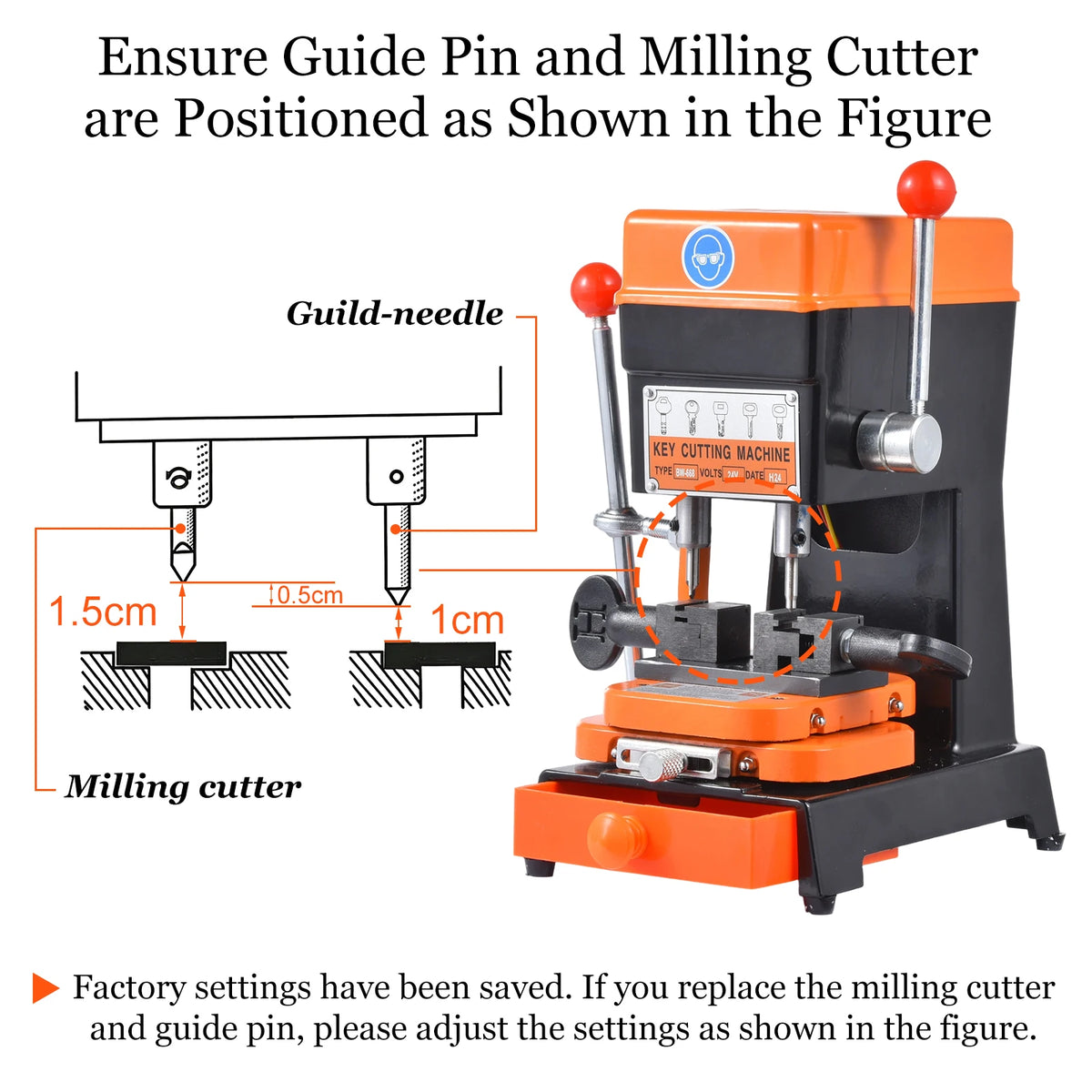 Key Duplicator Machine for Car Key Cutting and Hardware Stores