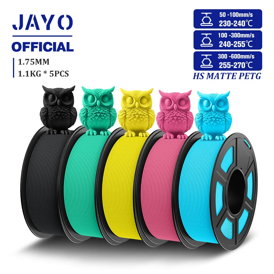 JAYO High Speed Matte PETG Filament for 3D Printing