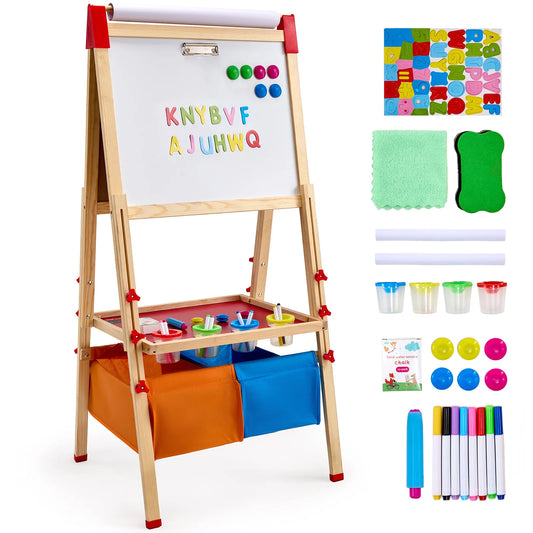 SucceBuy Children Magnetic Drawing Board WordPad Baby Color Graffiti Standing Art Easel Educational Drawing Toys  for Kids Girl