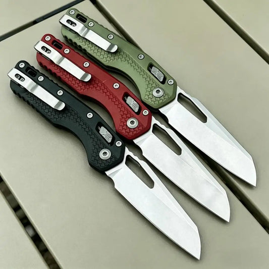 MSl-1 Outdoor Folding Pocket Knife 440C Tanto Blade Nylon Fiber Non-slip Handle Practical Camping EDC Tool, Gift for Outdoor