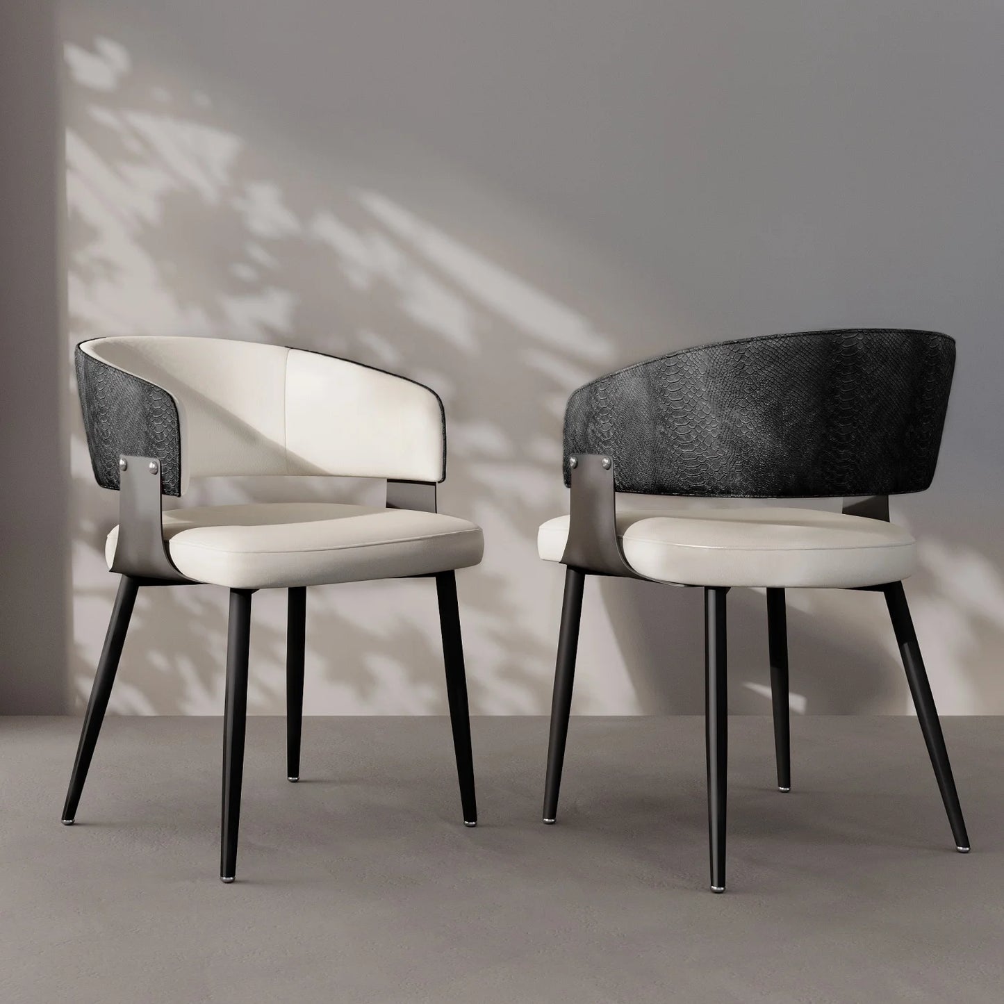 Comfort Upholstered Dining Chairs With Wide Seat For Kitchen And Dining