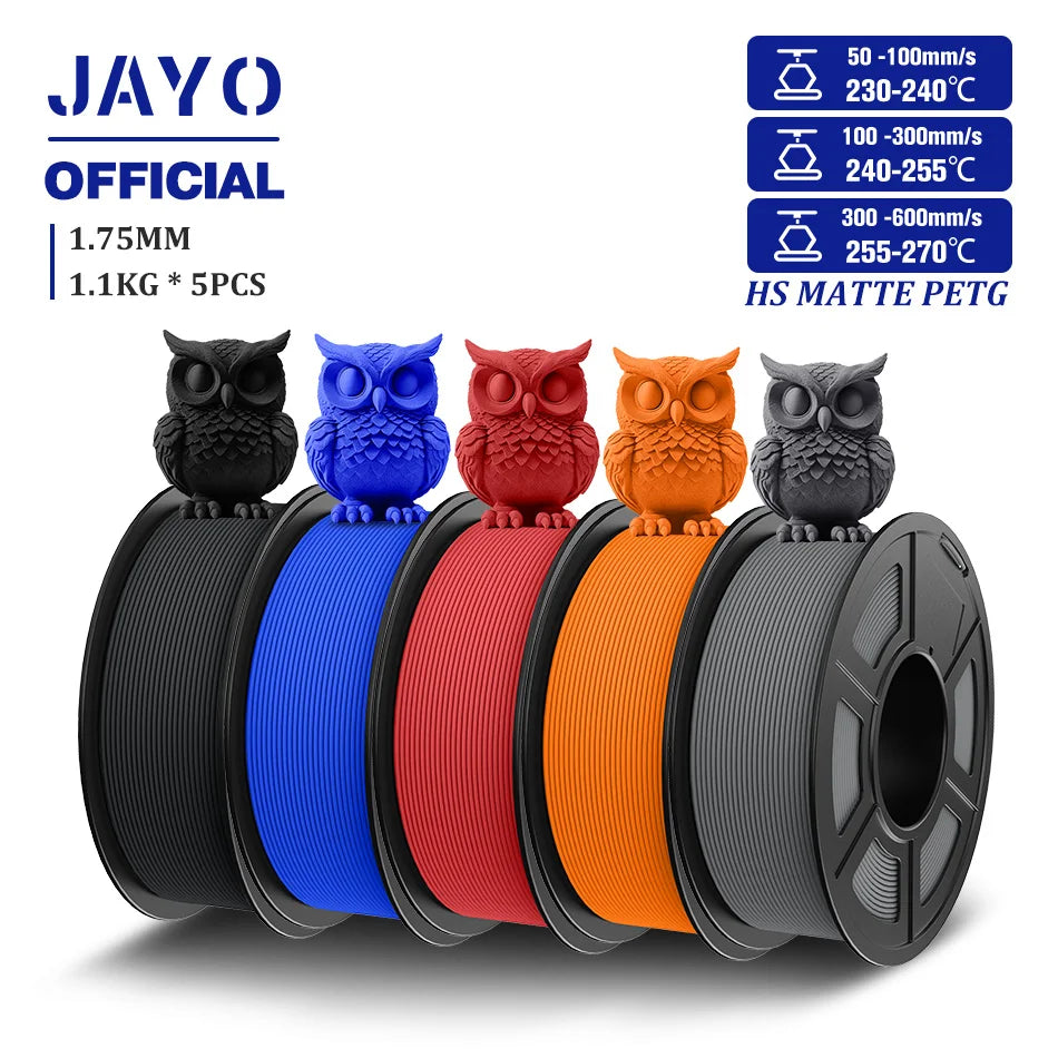 JAYO High Speed Matte PETG Filament for 3D Printing