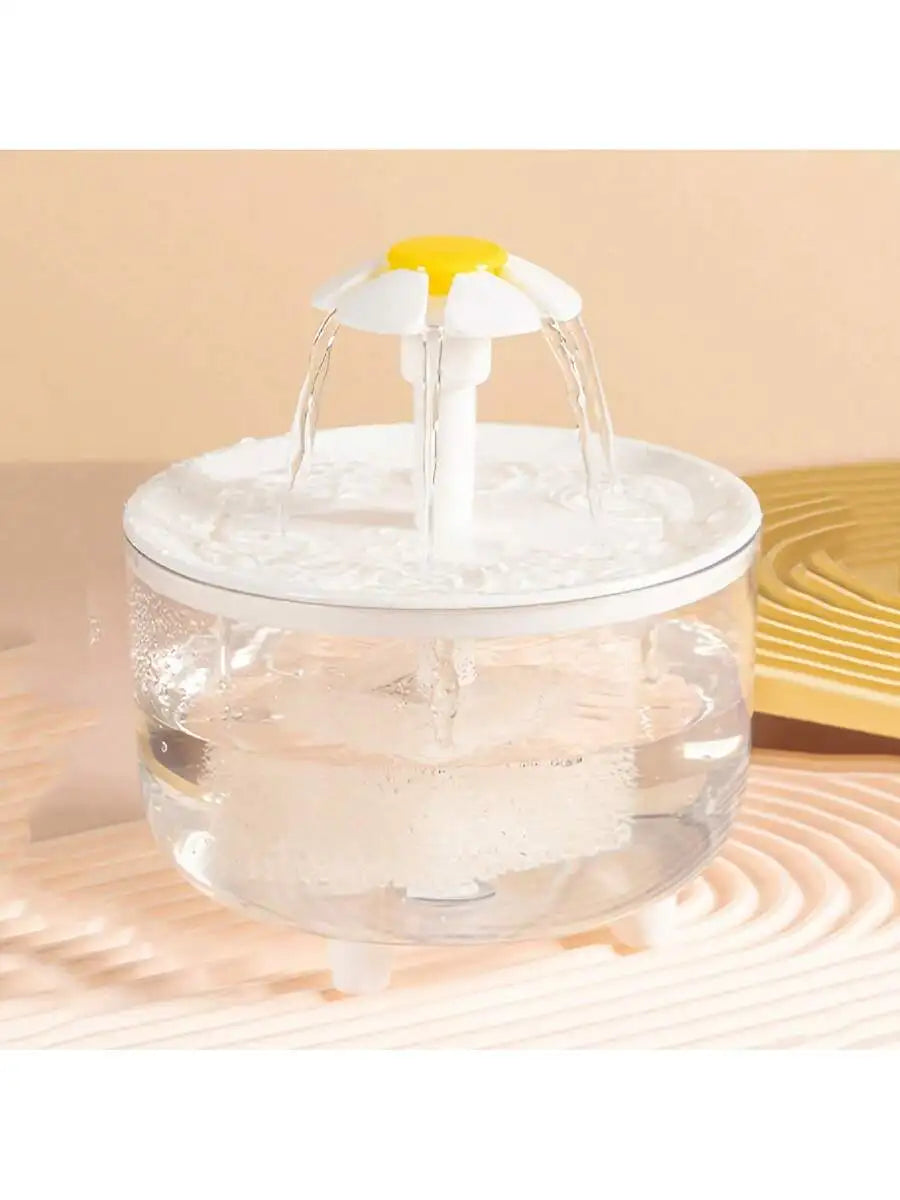 1500ml USB Powered Cat Dog Water Dispenser, Automatic Circulation Pet Water Feeder With Filter (Charging Adapter Not Included)