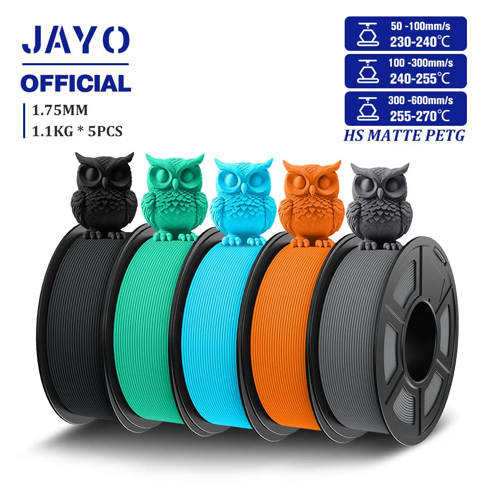 JAYO High Speed Matte PETG Filament for 3D Printing