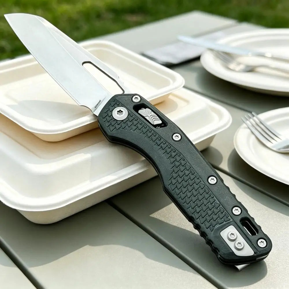MSl-1 Outdoor Folding Pocket Knife 440C Tanto Blade Nylon Fiber Non-slip Handle Practical Camping EDC Tool, Gift for Outdoor