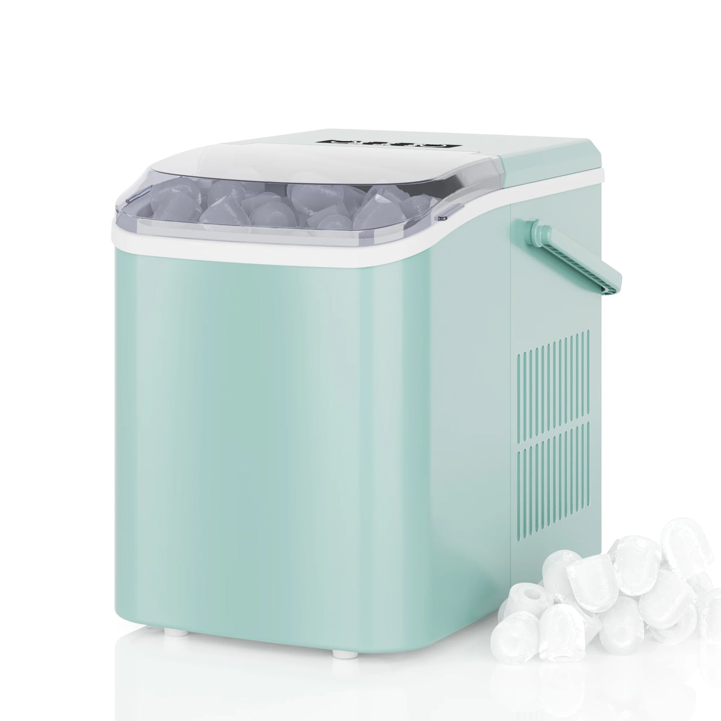 JHK Portable Ice Maker Countertop Bullet Ice 9 Cubes