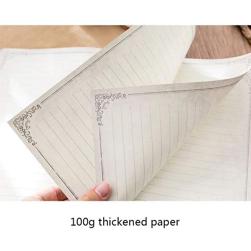 Retro Hardcover Horizontal Line Notebook For Student Office Use
