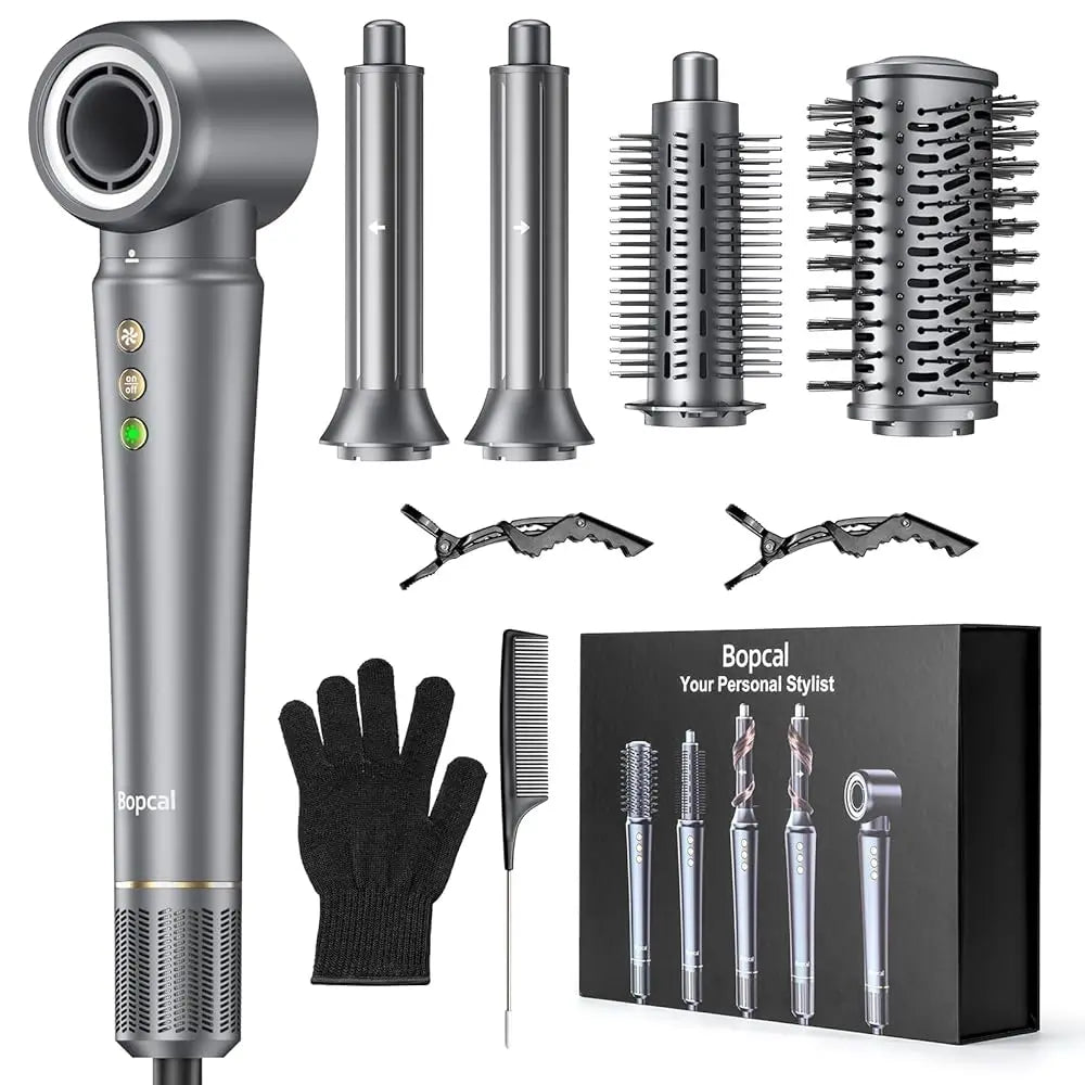 BOPCAL FiveInOne Hair Styler With Travel Bag 1200W Dryer