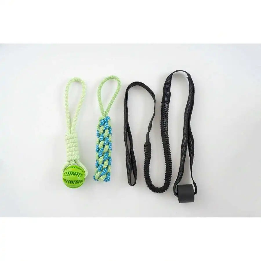 3 Pieces Hot Selling Pet Toy Set, Molar Teeth Cleaning Bite Rope And Bite Ball, Indoor Outdoor Interactive Tug Toy Bite