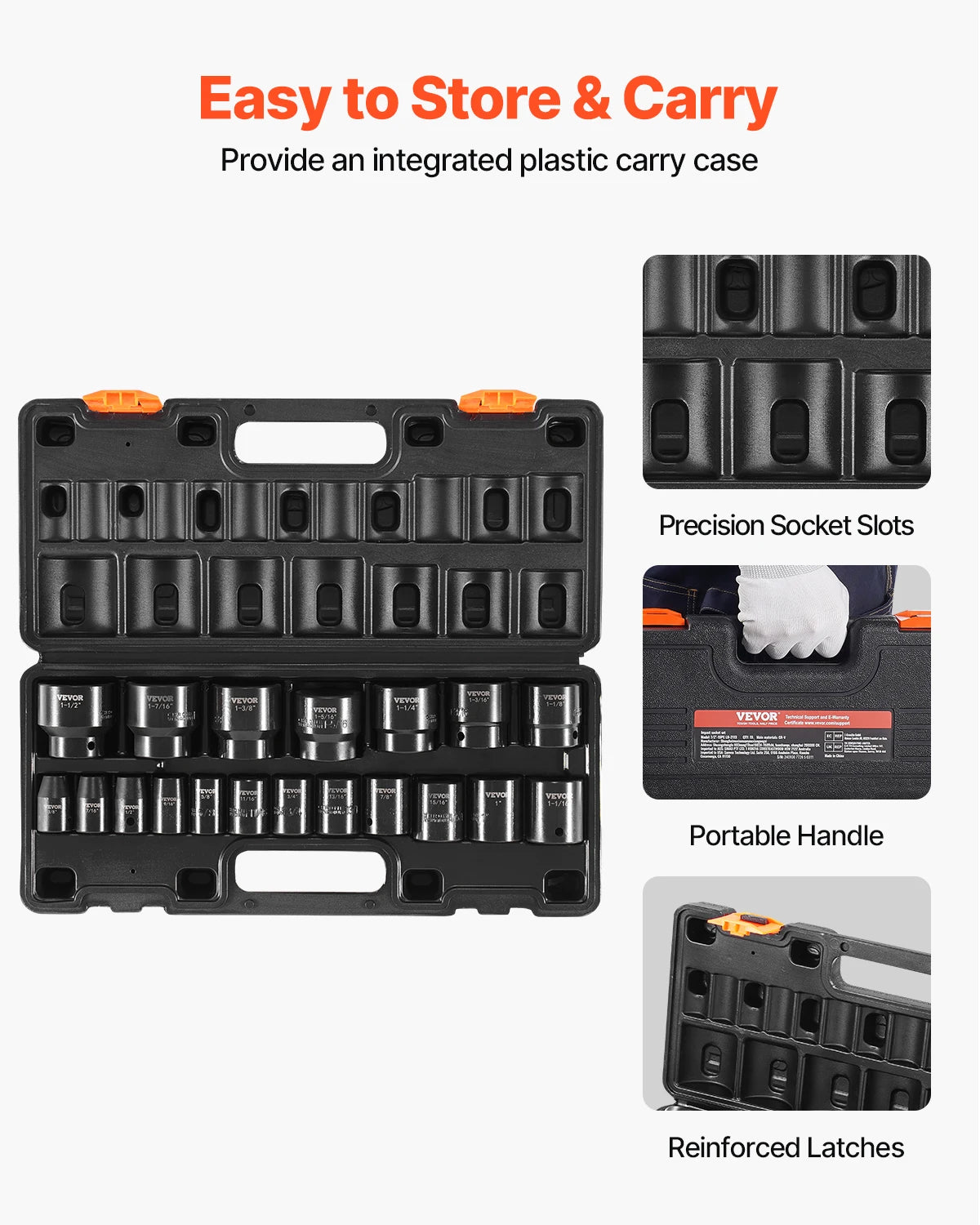 SucceBuy Impact Socket Set for Automotive and Workshop Use
