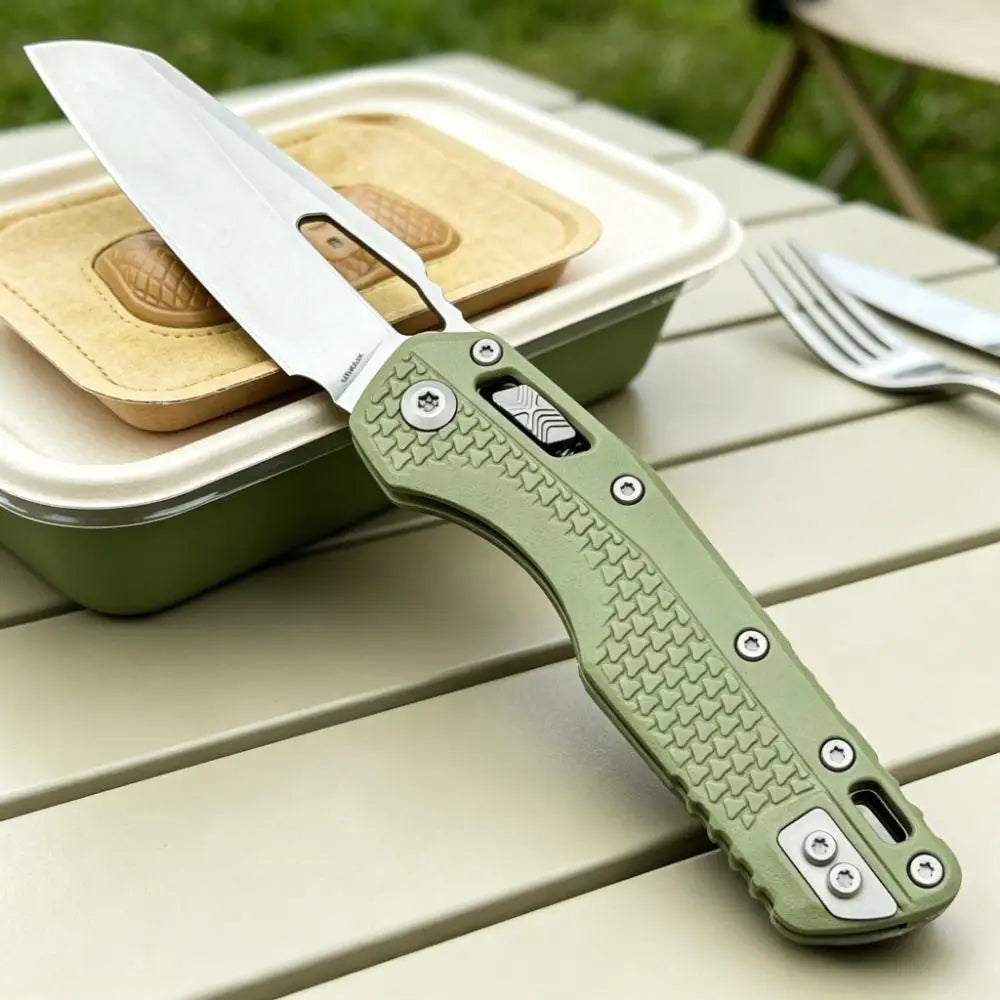 MSl-1 Outdoor Folding Pocket Knife 440C Tanto Blade Nylon Fiber Non-slip Handle Practical Camping EDC Tool, Gift for Outdoor