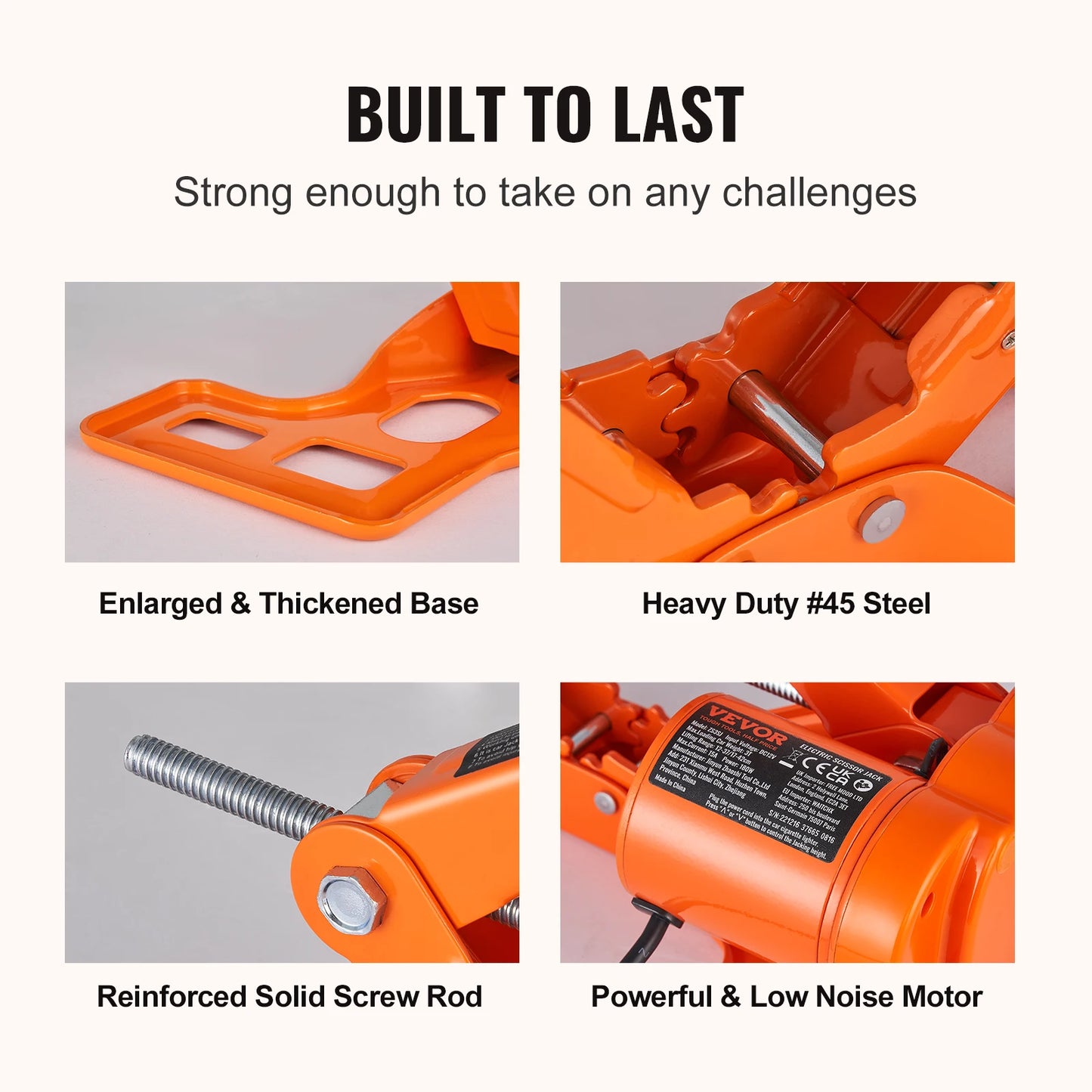 SucceBuy 3T Electric Car Jack Scissor Lift And Impact Wrench