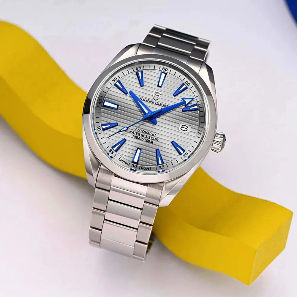 PAGANI DESIGN Automatic Mechanical A150 40mm Luxury Business SportsWatch Sapphire Glass Luminous Stainless Steel Watches for Man