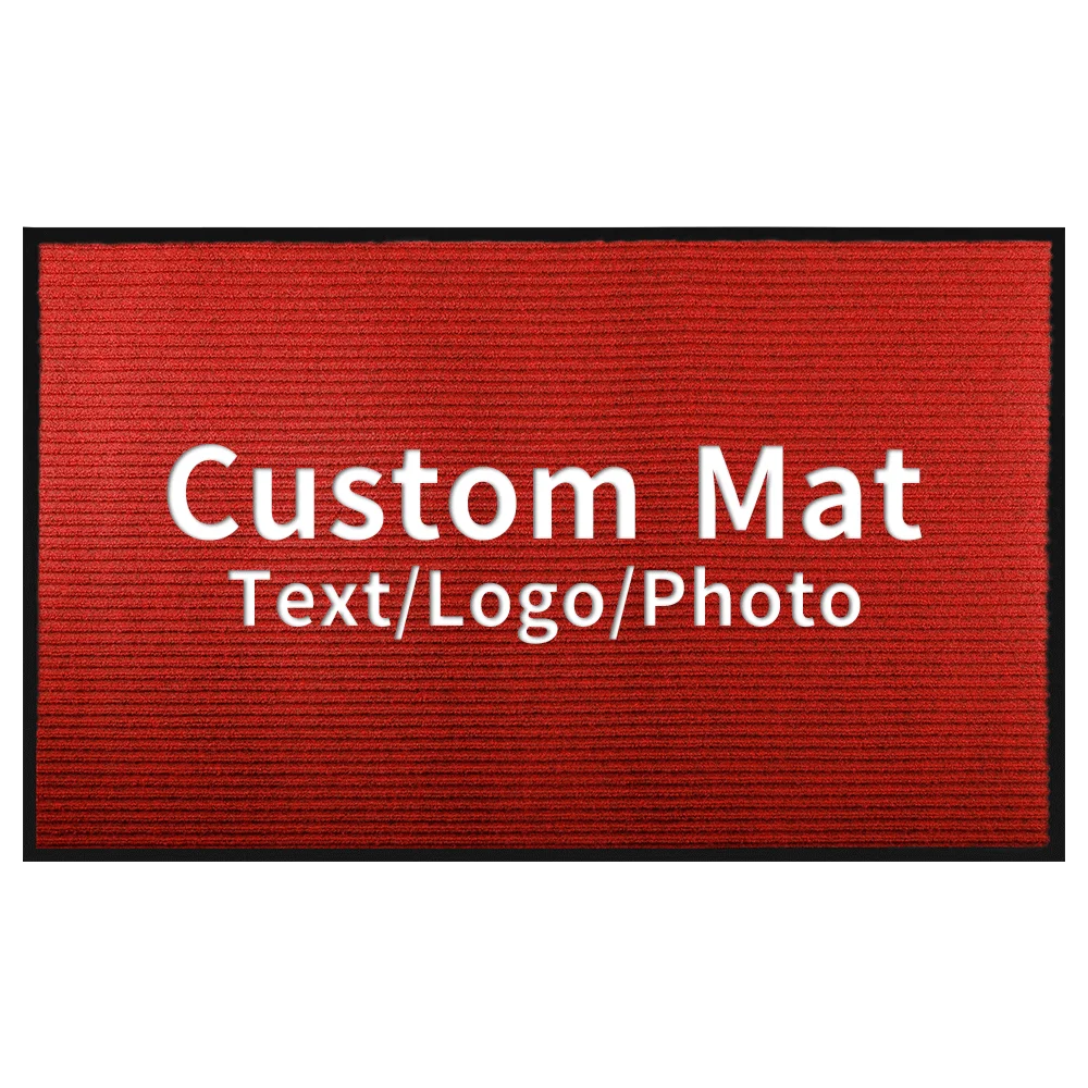 Custom Rug Personalized Business Mats Entrance Doormat Anti-Slip Water Absorbent Carpet Customization Branding Logo Mat