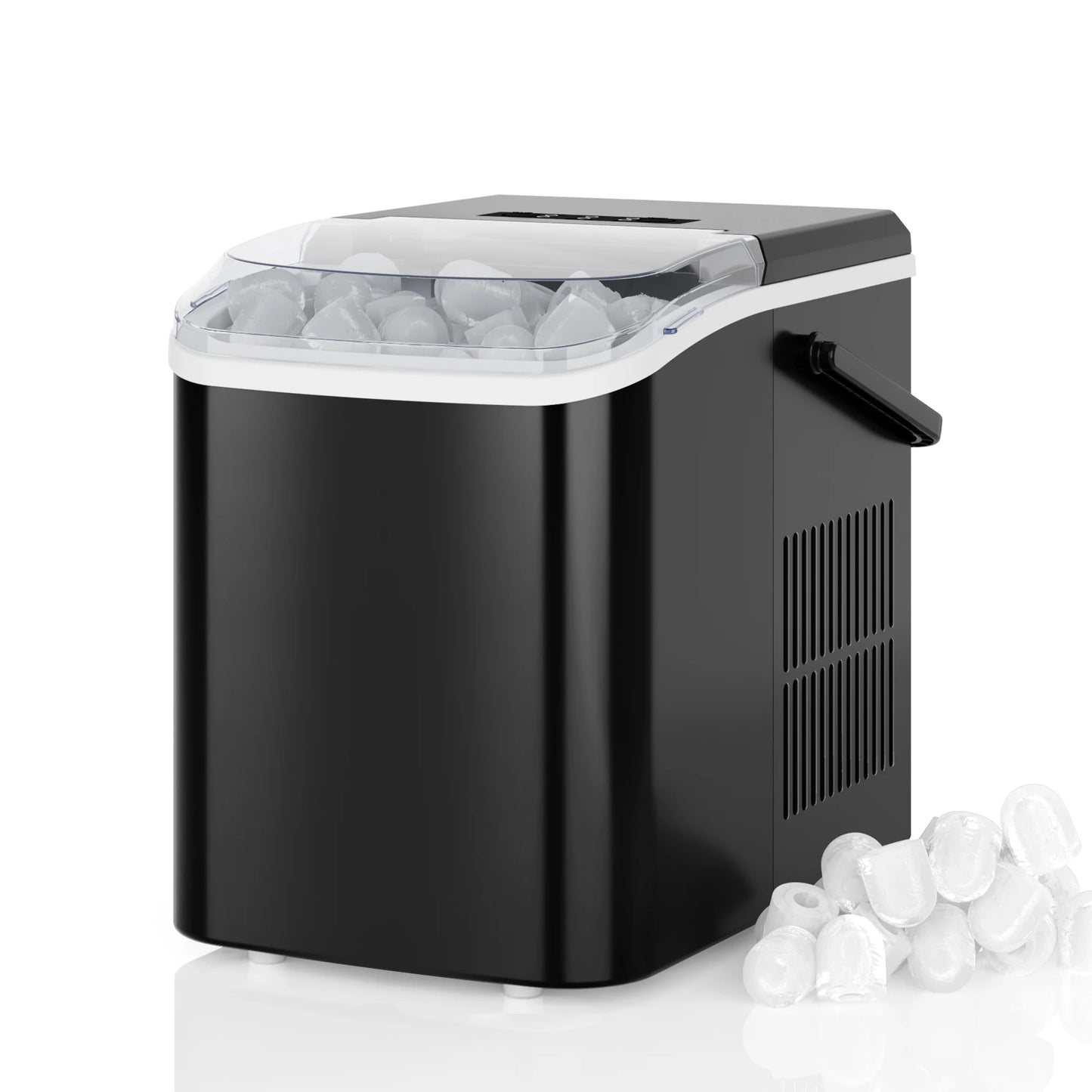 JHK Portable Ice Maker Countertop Bullet Ice 9 Cubes