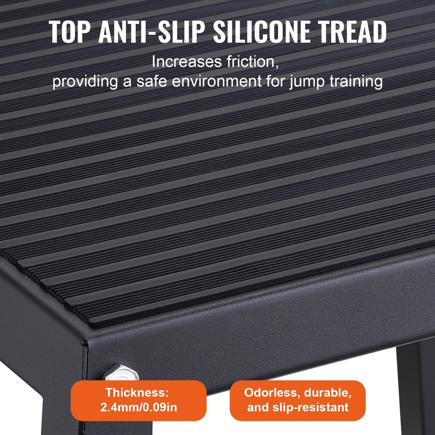 SucceBuy 12/18/24Inch Plyometric Jump Boxes Plyo Box Platform and Jumping Agility Box Anti-Slip Fitness Exercise Step Up Box Set