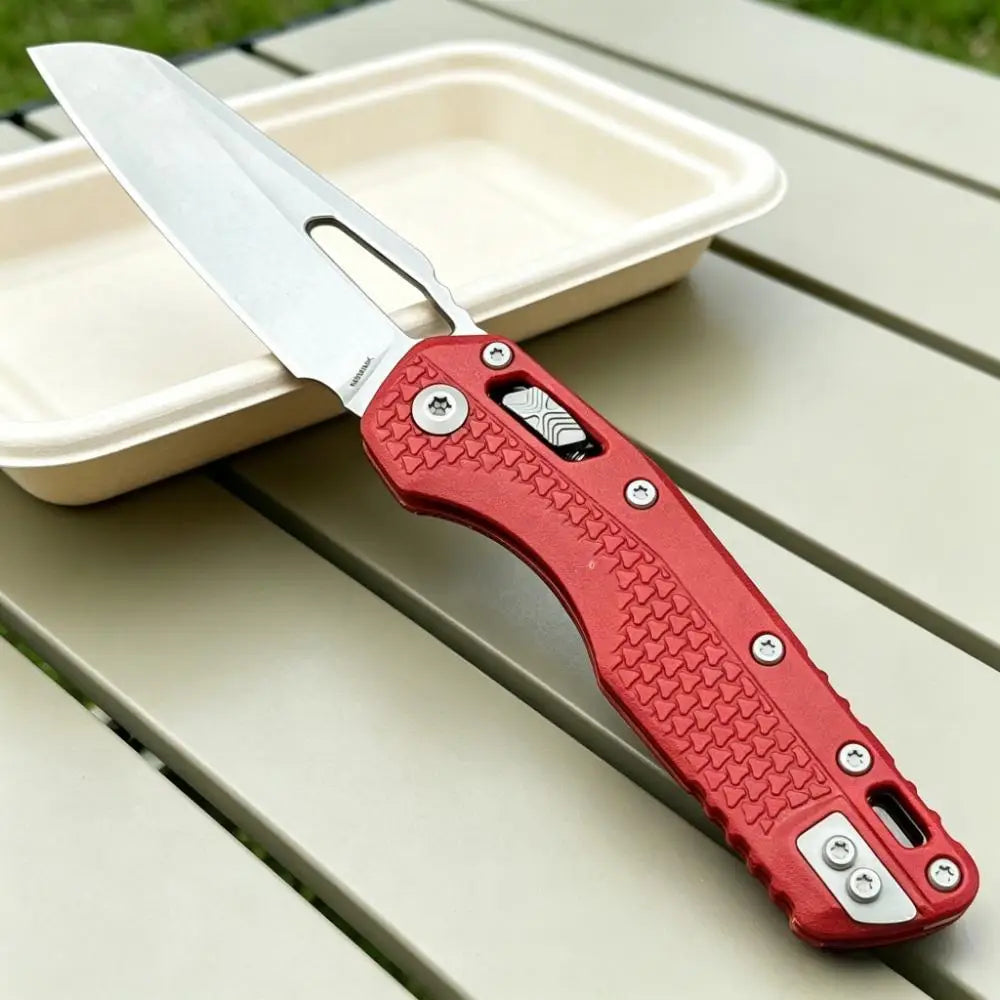 MSl-1 Outdoor Folding Pocket Knife 440C Tanto Blade Nylon Fiber Non-slip Handle Practical Camping EDC Tool, Gift for Outdoor