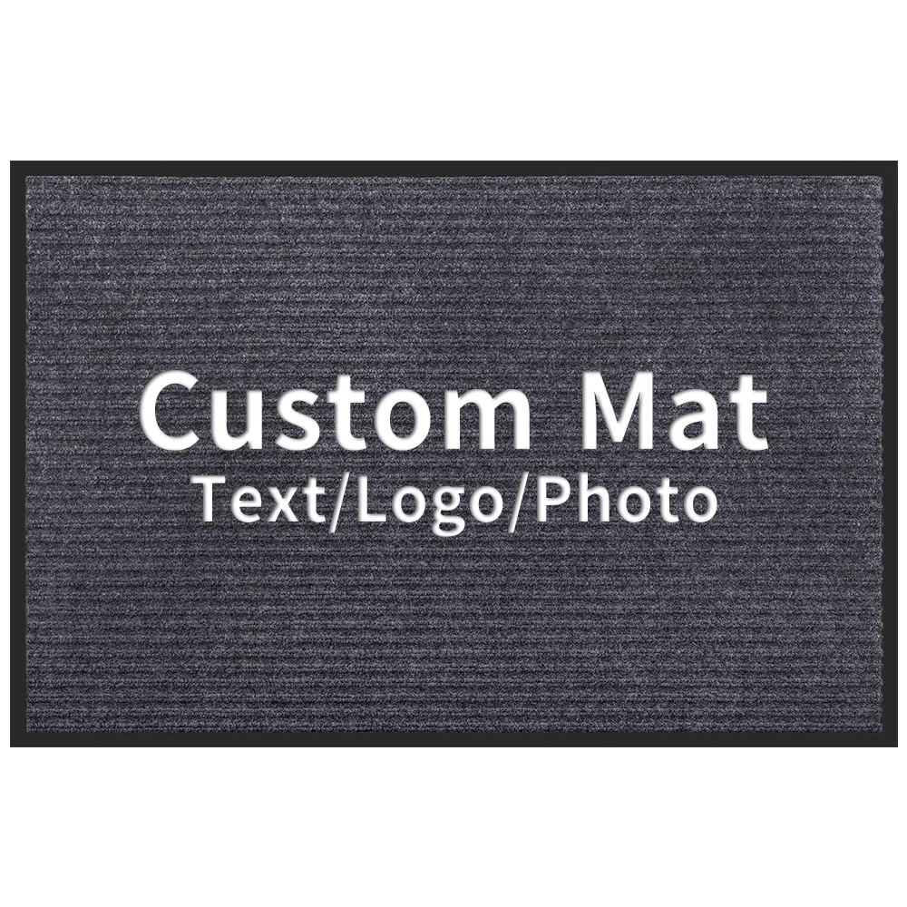 Custom Rug Personalized Business Mats Entrance Doormat Anti-Slip Water Absorbent Carpet Customization Branding Logo Mat
