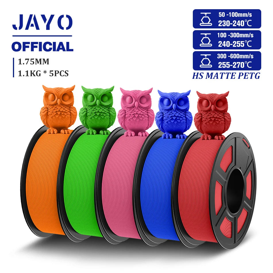JAYO High Speed Matte PETG Filament for 3D Printing