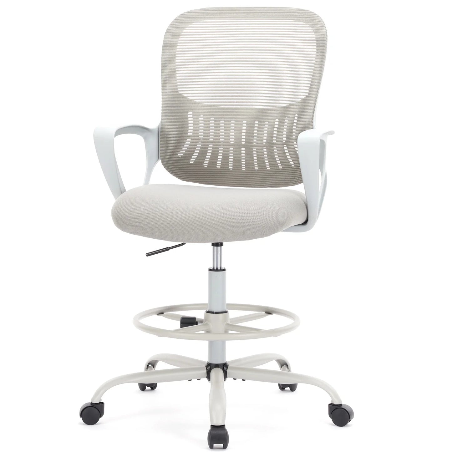 MCQ Tall Drafting Office Chair Ergonomic High Stool Computer with Adjustable Height and Comfy Lumbar Support Swivel Office Chair