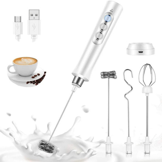 USB Rechargeable Handheld Milk Frother and Coffee Foam Maker