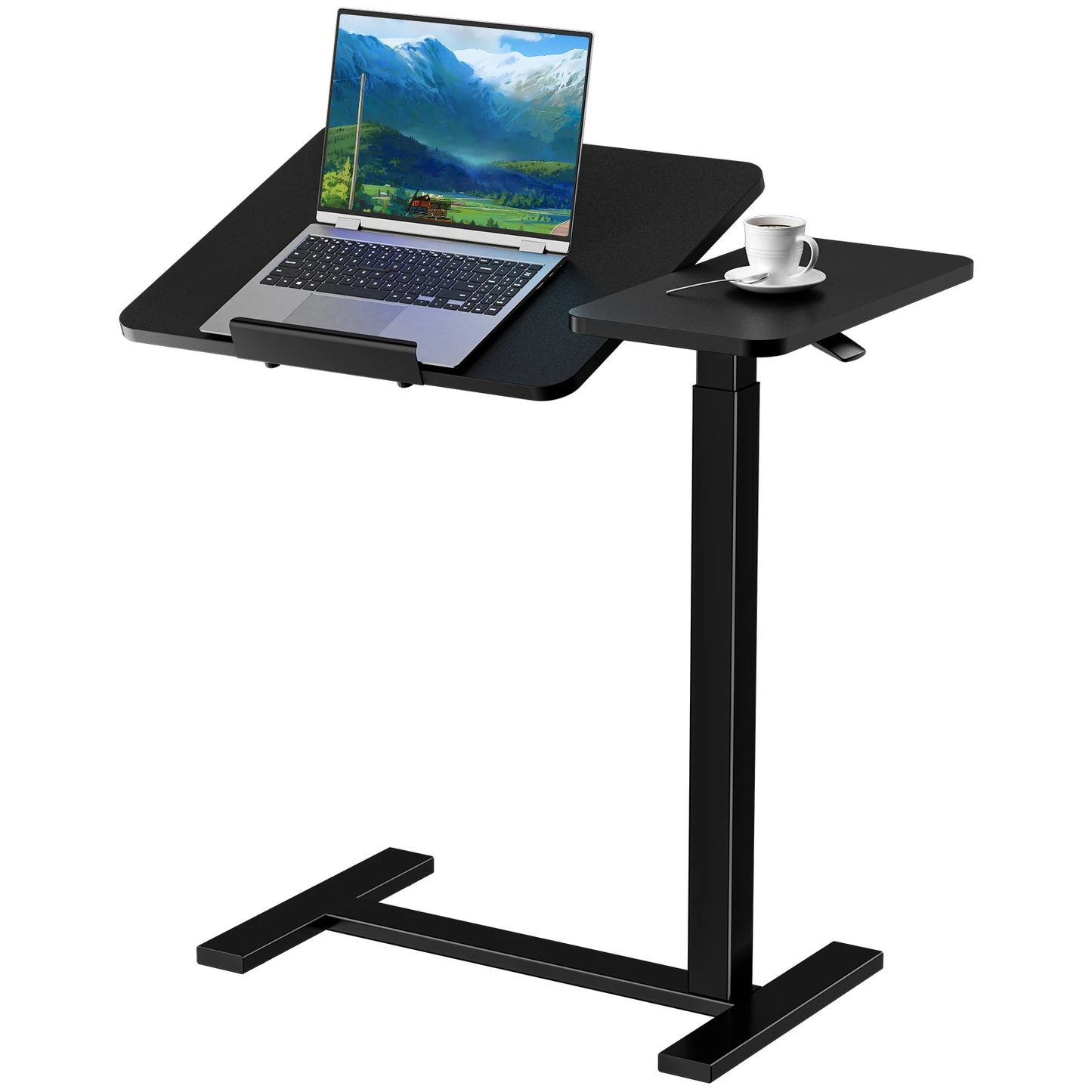 JHK Overbed Bedside Lap Desk With Wheels And Tilt Top