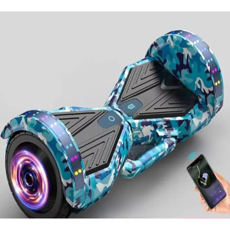 Self-balancing Electric Scooter Hoverboard Adult Children Daily Commuter Outdoor Recreation Belt Light Emitting Diode Light