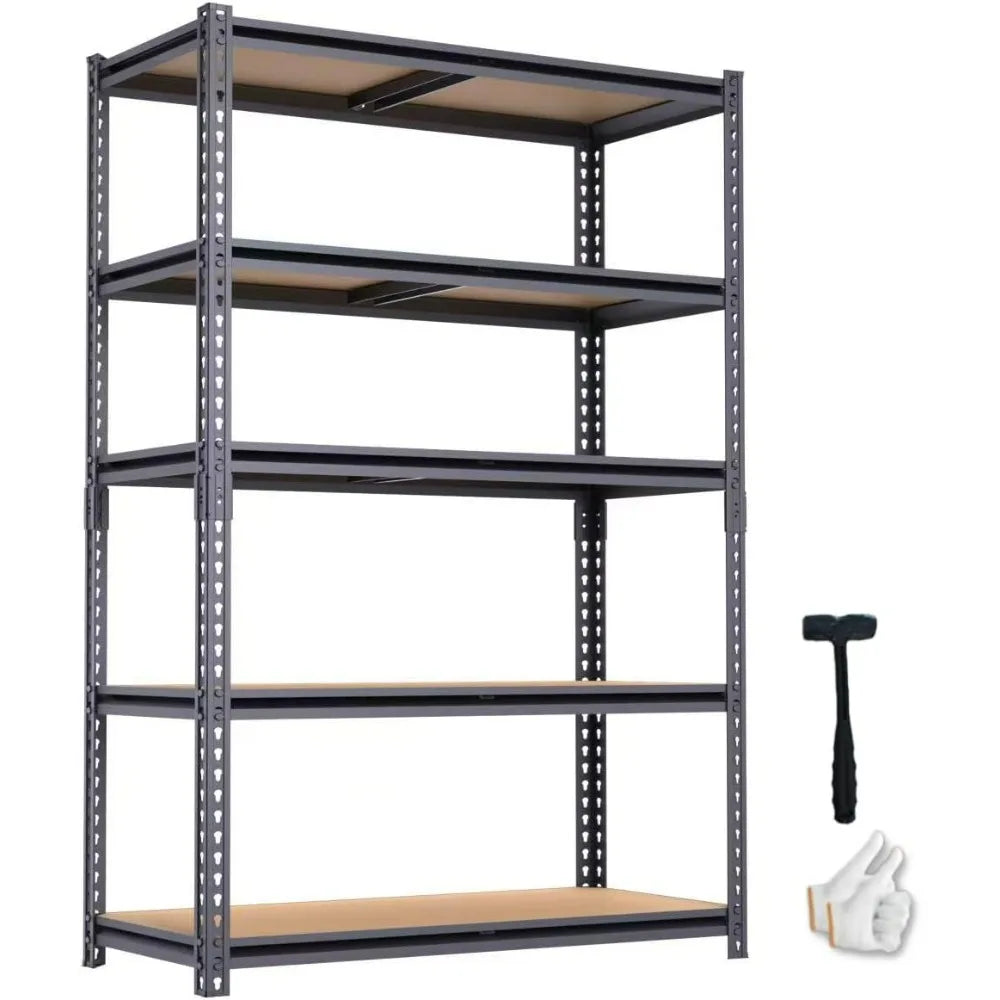 Heavy Duty Metal Shelving Rack 2400 Lb Capacity Garage Basement